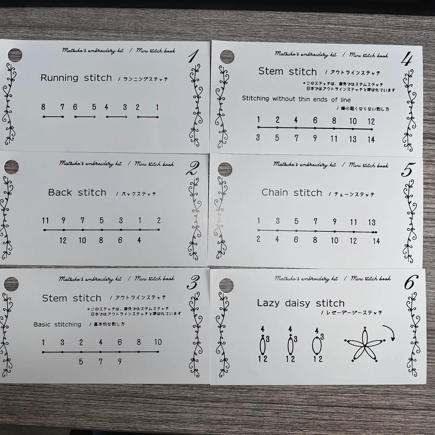 CraftHoop Japanese-Inspired Stitch Book & Learning Practice Set