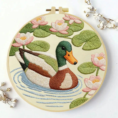 CraftHoop Peaceful Duck Embroidery Kit