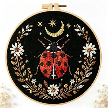 CraftHoop Midnight Garden Bugs Embroidery Kit