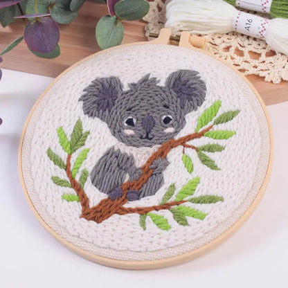 CraftHoop Cozy Koalas Punch Needle Kit