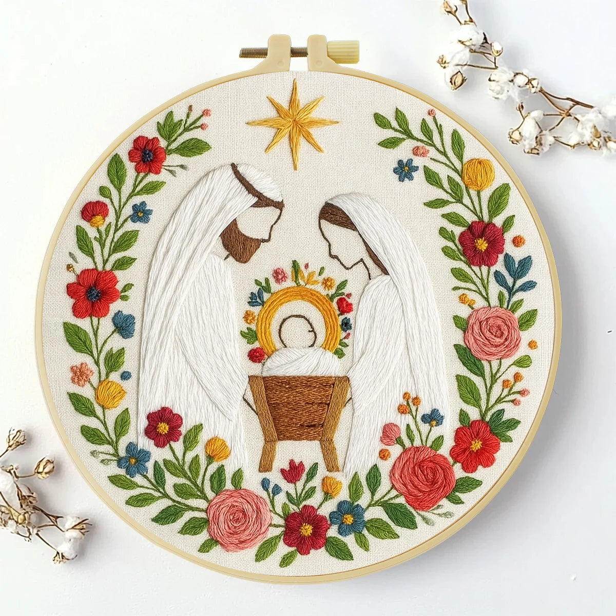CraftHoop Sacred Nativity Embroidery Kits