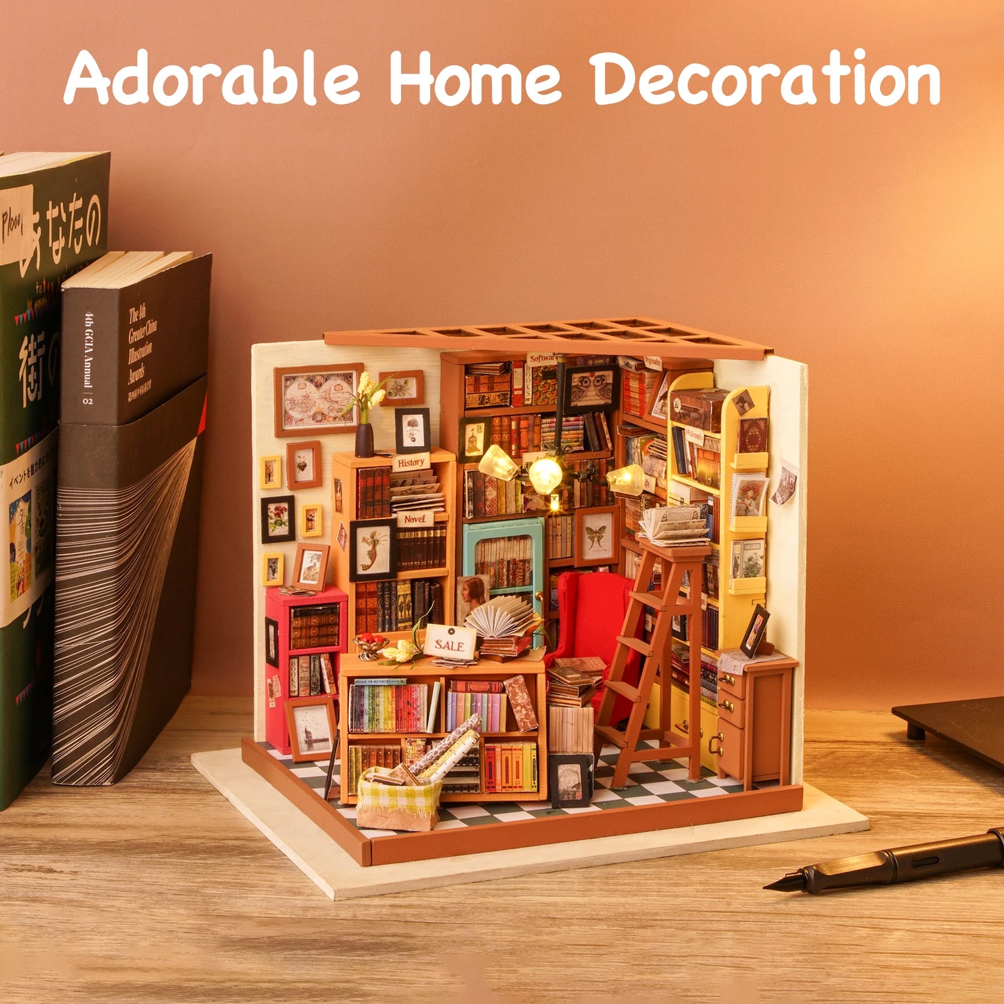 CraftHoop 3D Miniature Storybook Library Kit