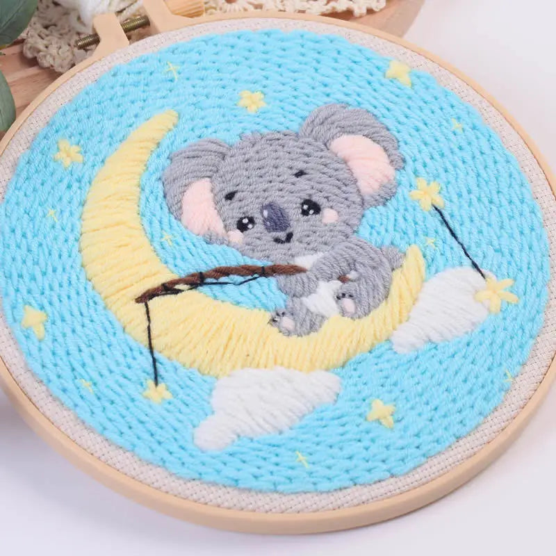 CraftHoop Cozy Koalas Punch Needle Kit