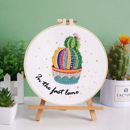 CraftHoop Cactus Humor Embroidery Kit