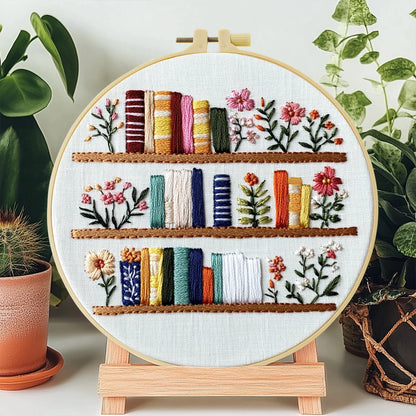 CraftHoop Cozy Books Embroidery Kits