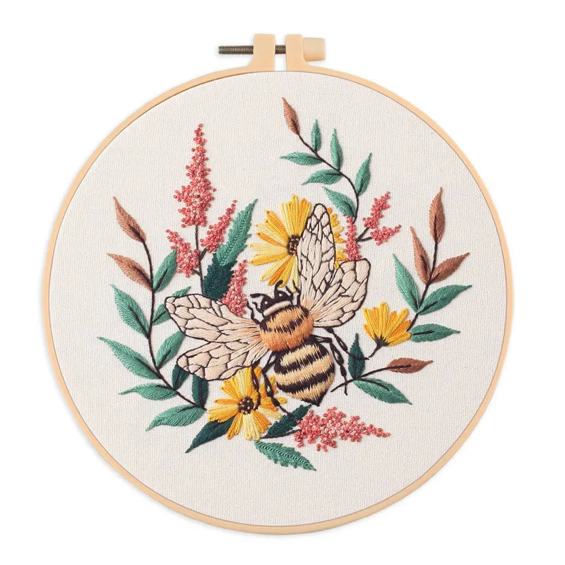 CraftHoop Bee & Bloom Embroidery Kit