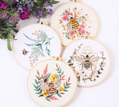 CraftHoop Bee & Bloom Embroidery Kit
