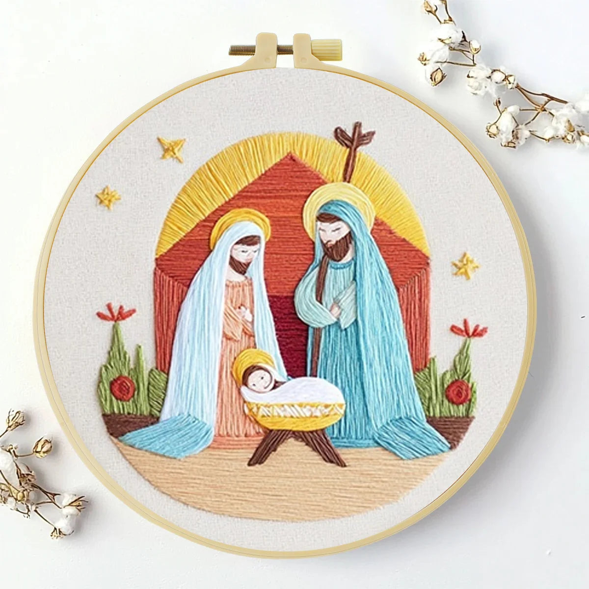 CraftHoop Sacred Nativity Embroidery Kits