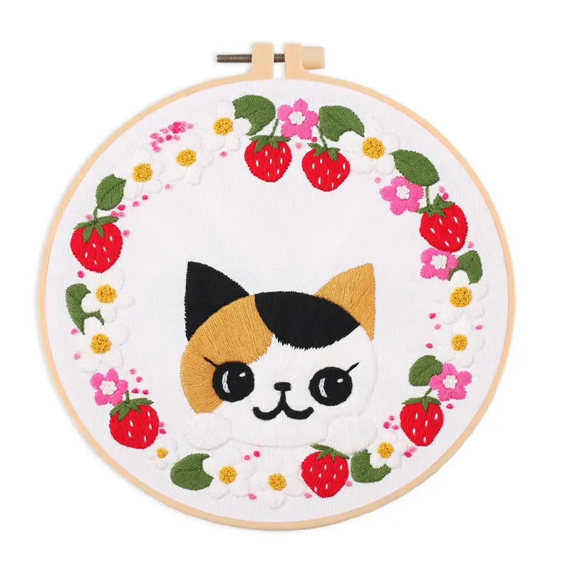 CraftHoop Purrfect Cats Embroidery Kit