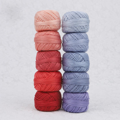 CraftHoop Egyptian Cotton Crochet & Embroidery Thread – 10 Pack