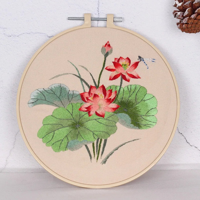 CraftHoop Floral Symphony Embroidery Kit