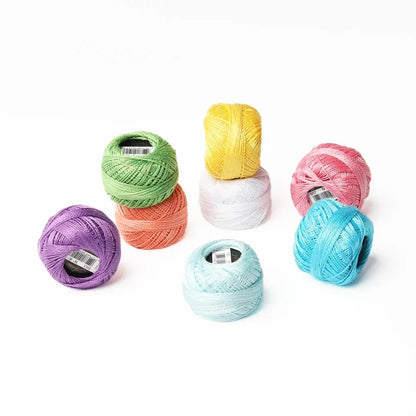 CraftHoop Egyptian Cotton Crochet & Embroidery Thread – 10 Pack