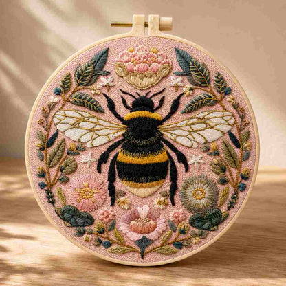 CraftHoop Blooming Bee Embroidery Kit