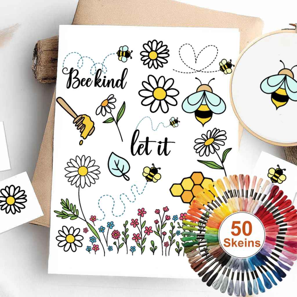 Colorful Stick & Stitch Patterns – Water-Soluble Transfers