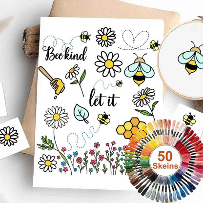 Colorful Stick & Stitch Patterns – Water-Soluble Transfers