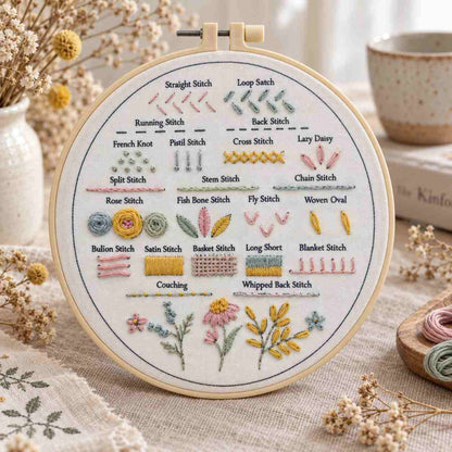 CraftHoop Learn to Embroider 3-Piece Kit