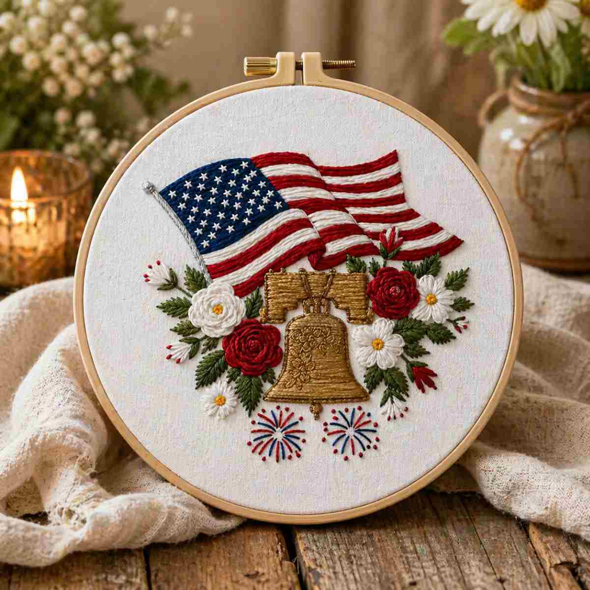CraftHoop USA 250 Independence Day Embroidery Kits