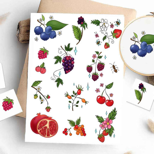 Colorful Stick & Stitch Patterns – Water-Soluble Transfers