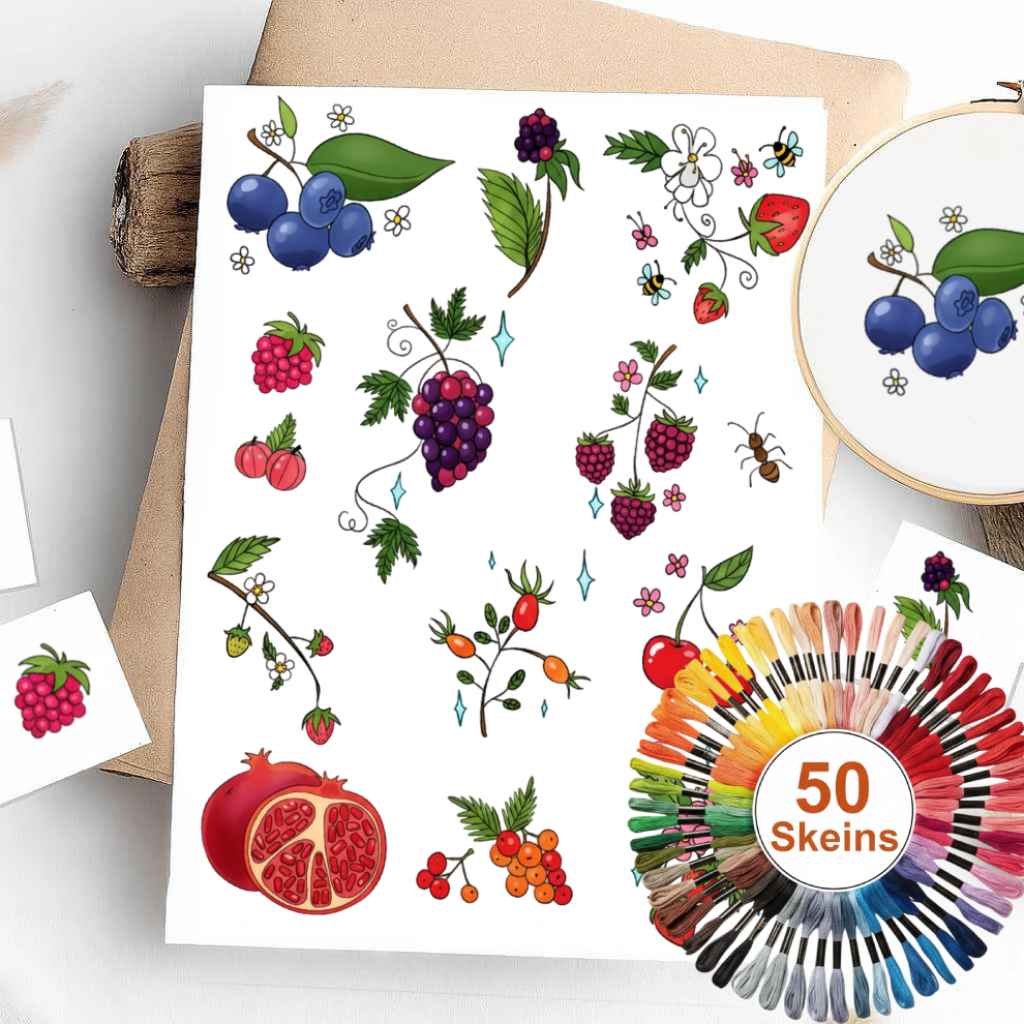 Colorful Stick & Stitch Patterns – Water-Soluble Transfers