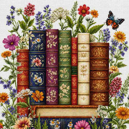 CraftHoop Wildflower Books Cross Stitch Kit