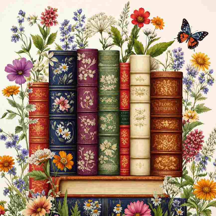 CraftHoop Wildflower Books Cross Stitch Kit