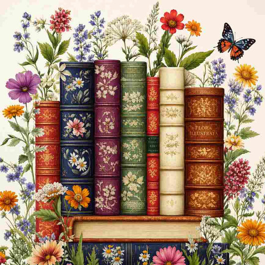CraftHoop Wildflower Books Cross Stitch Kit