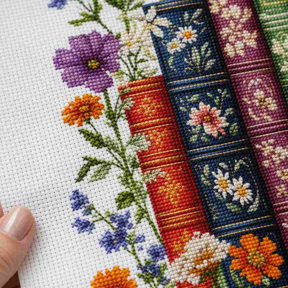 CraftHoop Wildflower Books Cross Stitch Kit
