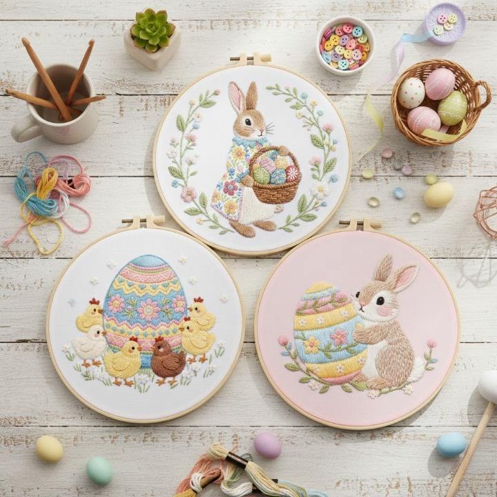 CraftHoop Easter Traditions Embroidery Kits