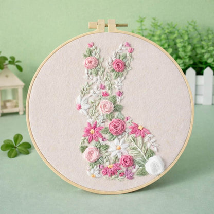 CraftHoop Spring Easter Bunny Embroidery Kit