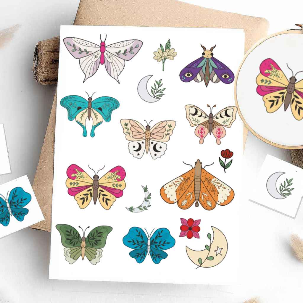 Colorful Stick & Stitch Patterns – Water-Soluble Transfers