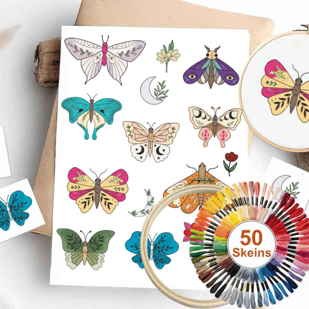 Colorful Stick & Stitch Patterns – Water-Soluble Transfers