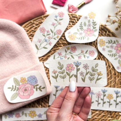 Colorful Stick & Stitch Patterns – Water-Soluble Transfers