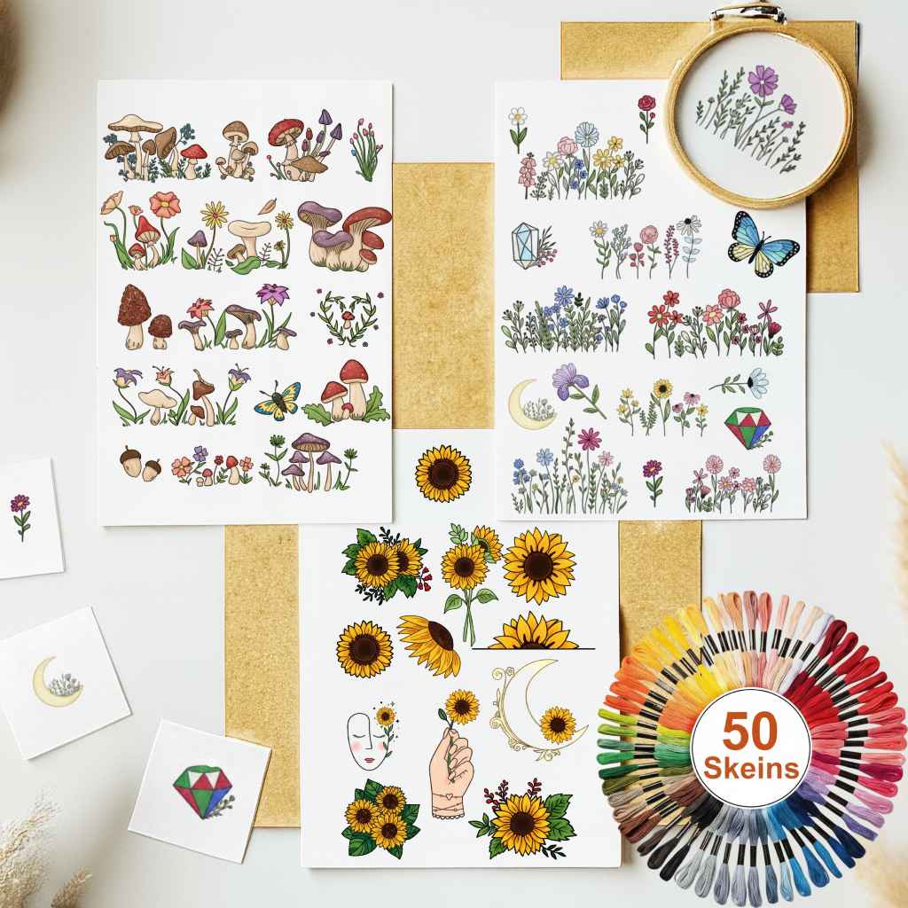 Stick & Stitch Patterns – Water-Soluble Transfers