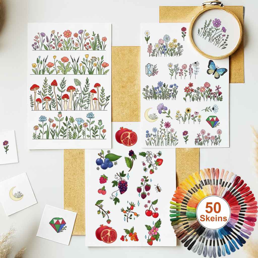 Stick & Stitch Patterns – Water-Soluble Transfers