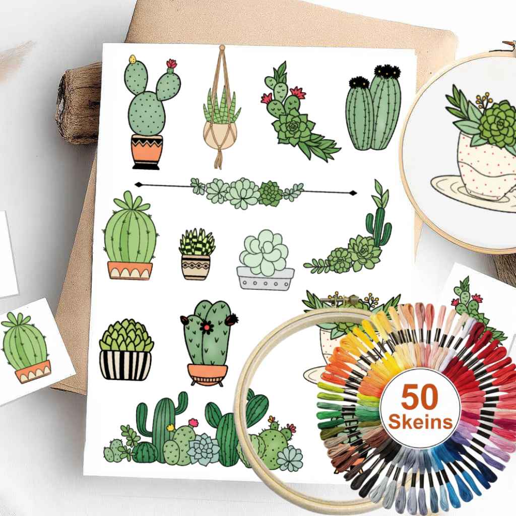 Colorful Stick & Stitch Patterns – Water-Soluble Transfers