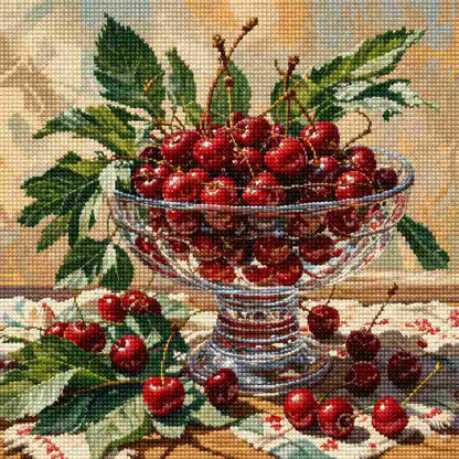 CraftHoop Vintage Floral Vase Cross Stitch Kit