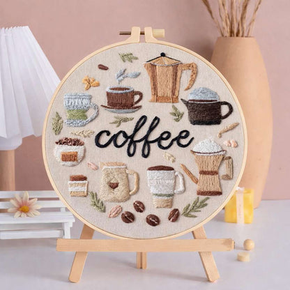 CraftHoop Food Art Embroidery Kit