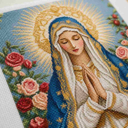 CraftHoop Virgin Mary Cross Stitch Kit