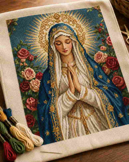 CraftHoop Virgin Mary Cross Stitch Kit