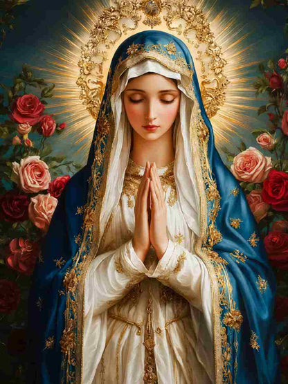 CraftHoop Virgin Mary Cross Stitch Kit