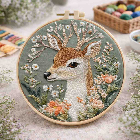 CraftHoop Forest Deer Embroidery Kit