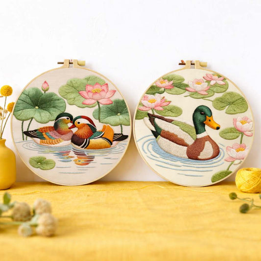 CraftHoop Peaceful Duck Embroidery Kit