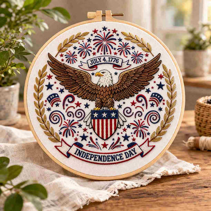 CraftHoop Independence Collection – 4th of July Embroidery Kits