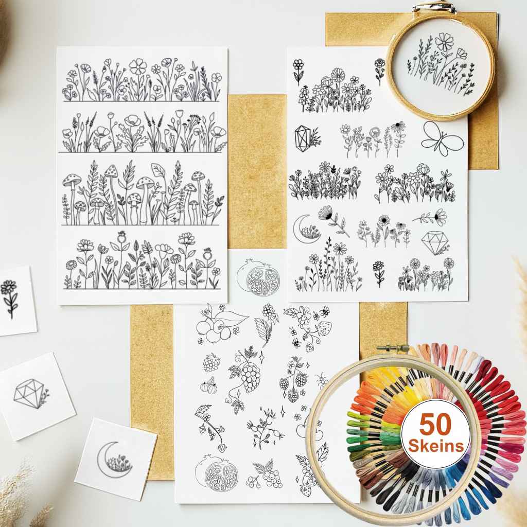 Stick & Stitch Patterns – Water-Soluble Transfers