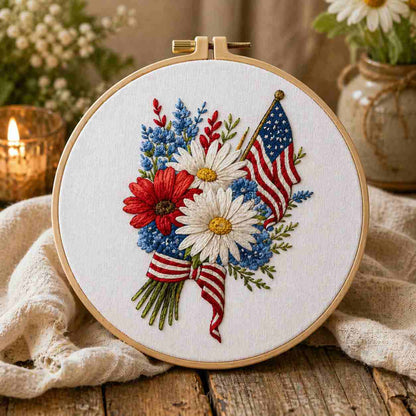CraftHoop USA 250 Independence Day Embroidery Kits