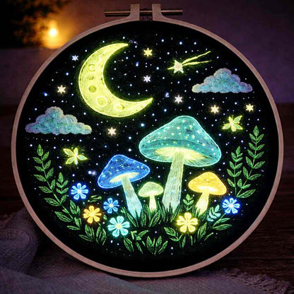 CraftHoop Glow-in-the-Dark Embroidery Thread Set