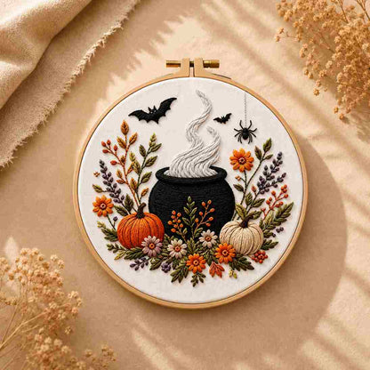 CraftHoop Halloween Harvest Embroidery Kit