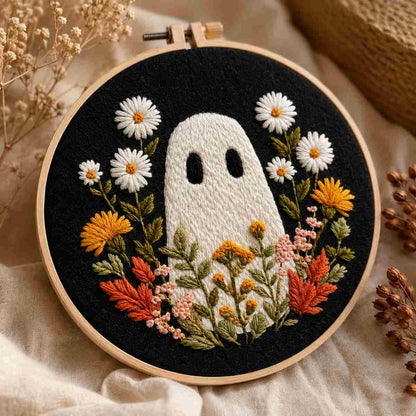 CraftHoop Halloween Blooms Embroidery Kit