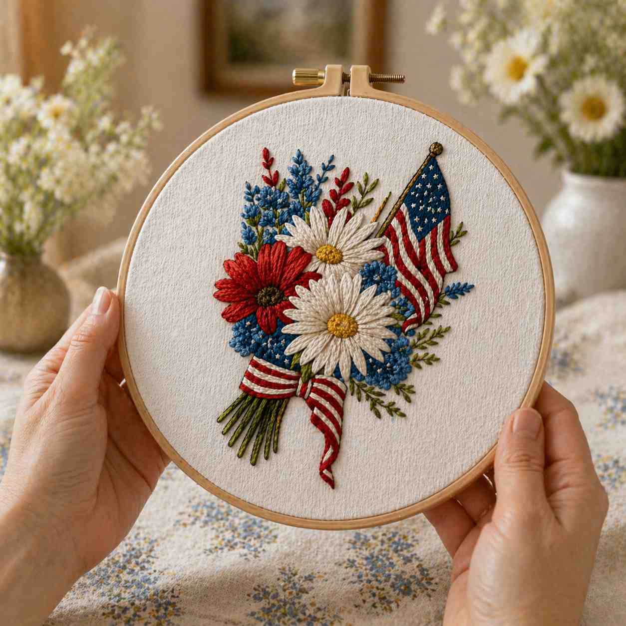CraftHoop USA 250 Independence Day Embroidery Kits