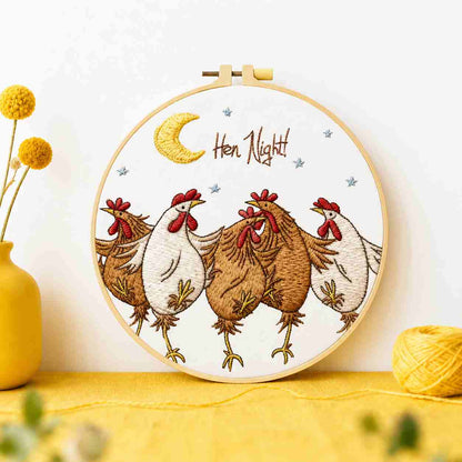 CraftHoop Happy Hens Embroidery Kit